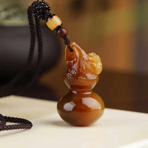 天然福禄葫芦招财转运玉石项链