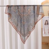 百搭方巾青檀引 防晒丝巾旅游时尚 2025春夏新款 西丽纱70方巾女夏季