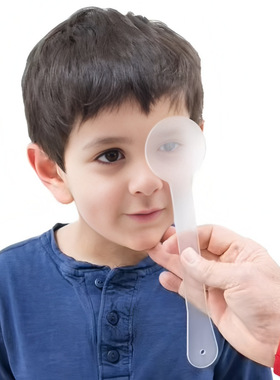 透明磨砂验光挡眼板 眼睛隐斜视筛查档眼板 遮眼罩挡眼验光配件