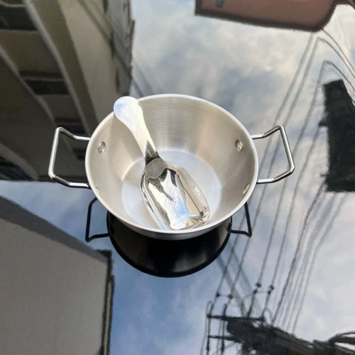 韩式不锈钢双耳碗勺酸奶碗小吃碗