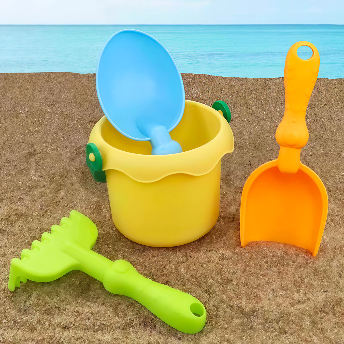 沙滩儿童玩具玩雪玩沙套装宝宝挖沙挖土工具铲子海边沙地玩水沙子