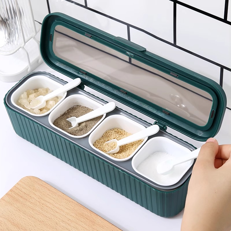 厨房调味盒多格防潮佐料盒