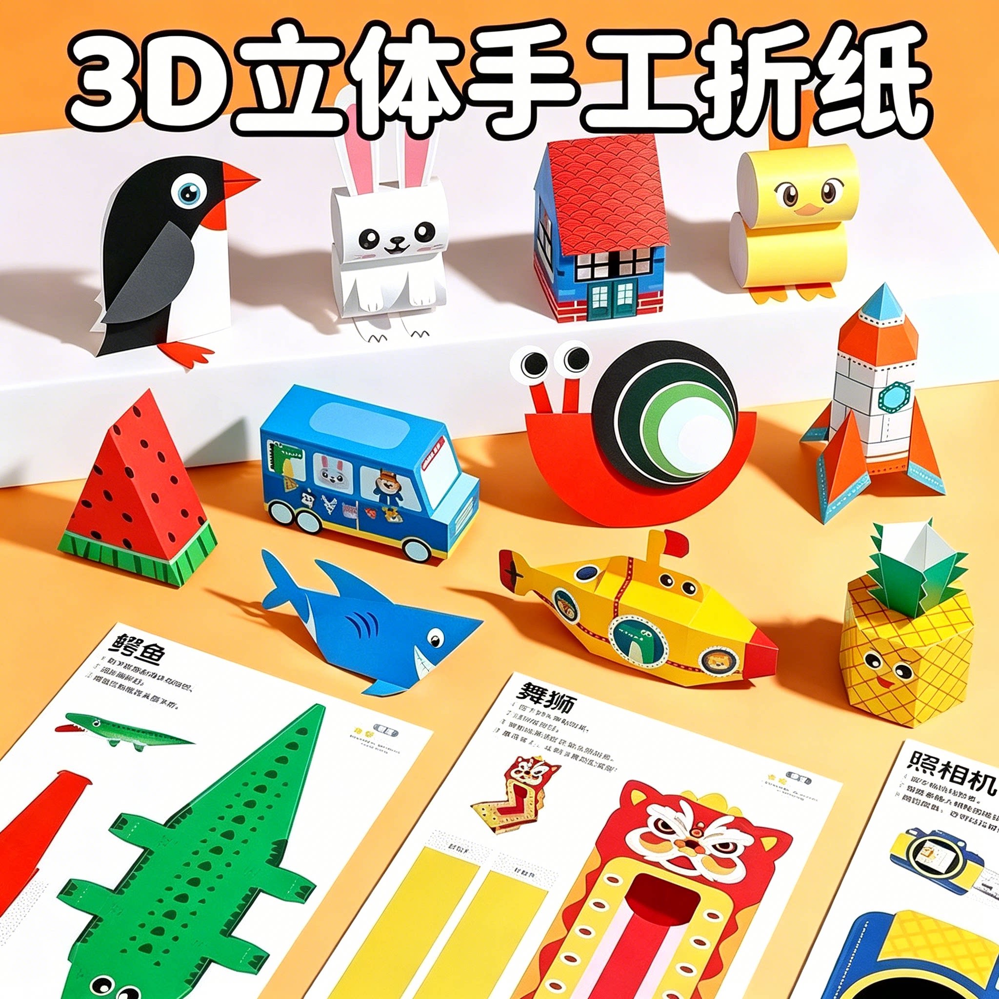 老师推荐儿童立体折纸益智专注力图片