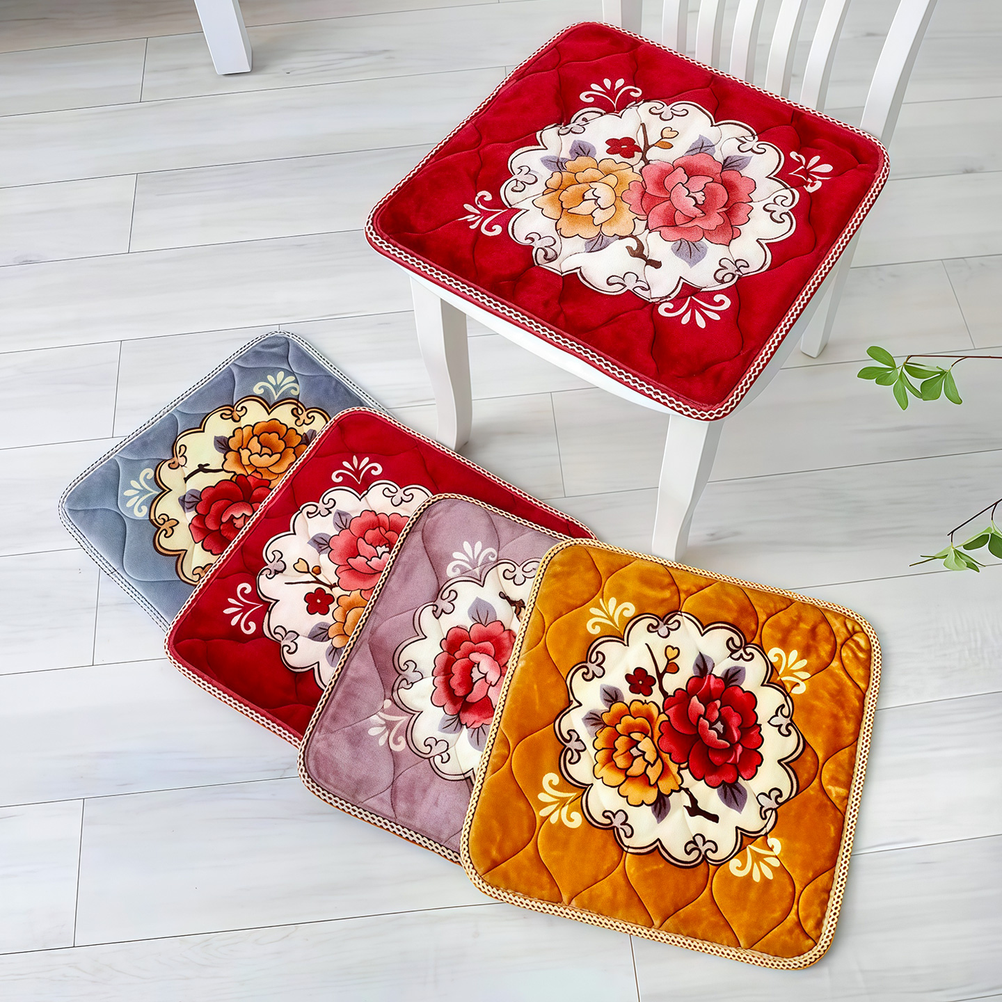 秋冬坐垫椅垫餐椅垫家用加厚凳子垫简约椅子垫屁股垫防滑坐垫学生