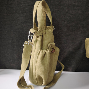 新中式中国结高颜值传家壶保护套迷你手提束口袋手机包水壶两用包