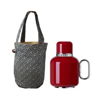 东方钛壶保护套收纳袋子开口手把外露手提小包布包轻便新中式古风