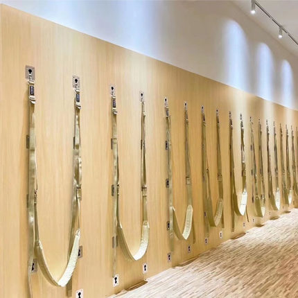 柏飞瑜伽康复墙yogawall私教理疗伸展带艾扬格健身带厂家直销定制