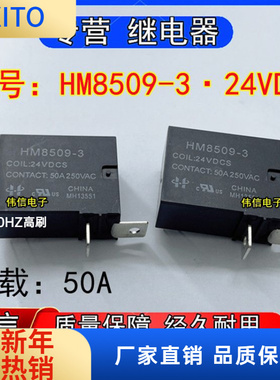 全新原装HM8509-3-24VDCS小型功率继电器2插头50A 250VAC现货可拍