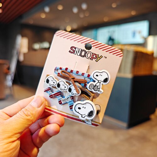 伊藤家卡通snoopy史努比可爱刘海夹学生用边夹儿童发夹发饰