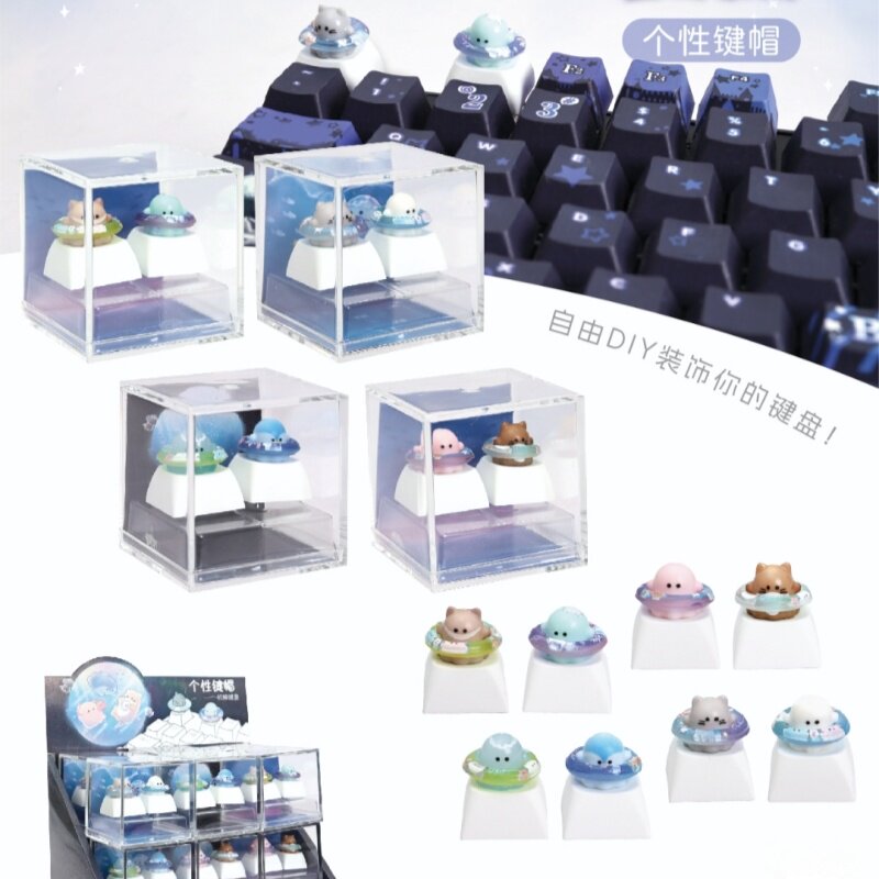 伊藤家CRUX正版授权幽幽家族公仔造型DIY个性键盘装饰帽保护套