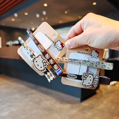 伊藤家正版授权三丽鸥Hello Kitty 发夹少女凯蒂猫刘海夹边夹