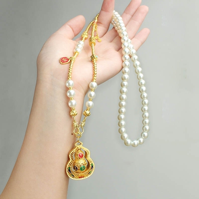 新中式珐琅彩色福禄葫芦项链女