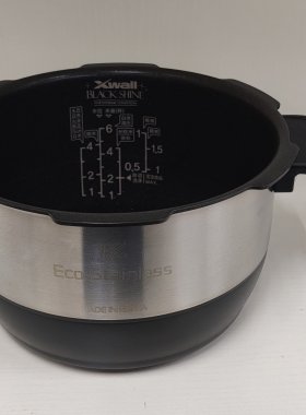韩国原装进口福库电饭锅3升内胆ECO不锈钢带涂层平底