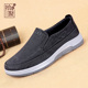 男士 休闲鞋 套脚平底鞋 低帮懒人鞋 2026新款 舒适百搭爸爸帆布鞋 春季