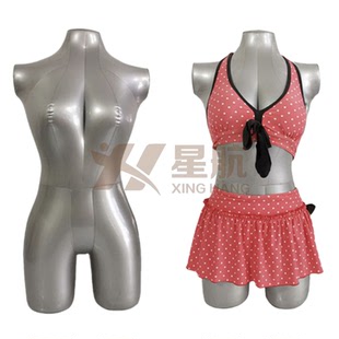 PVC充气上半身女服装模特立体人台衣服拍照陈列道具塑料制衣模型