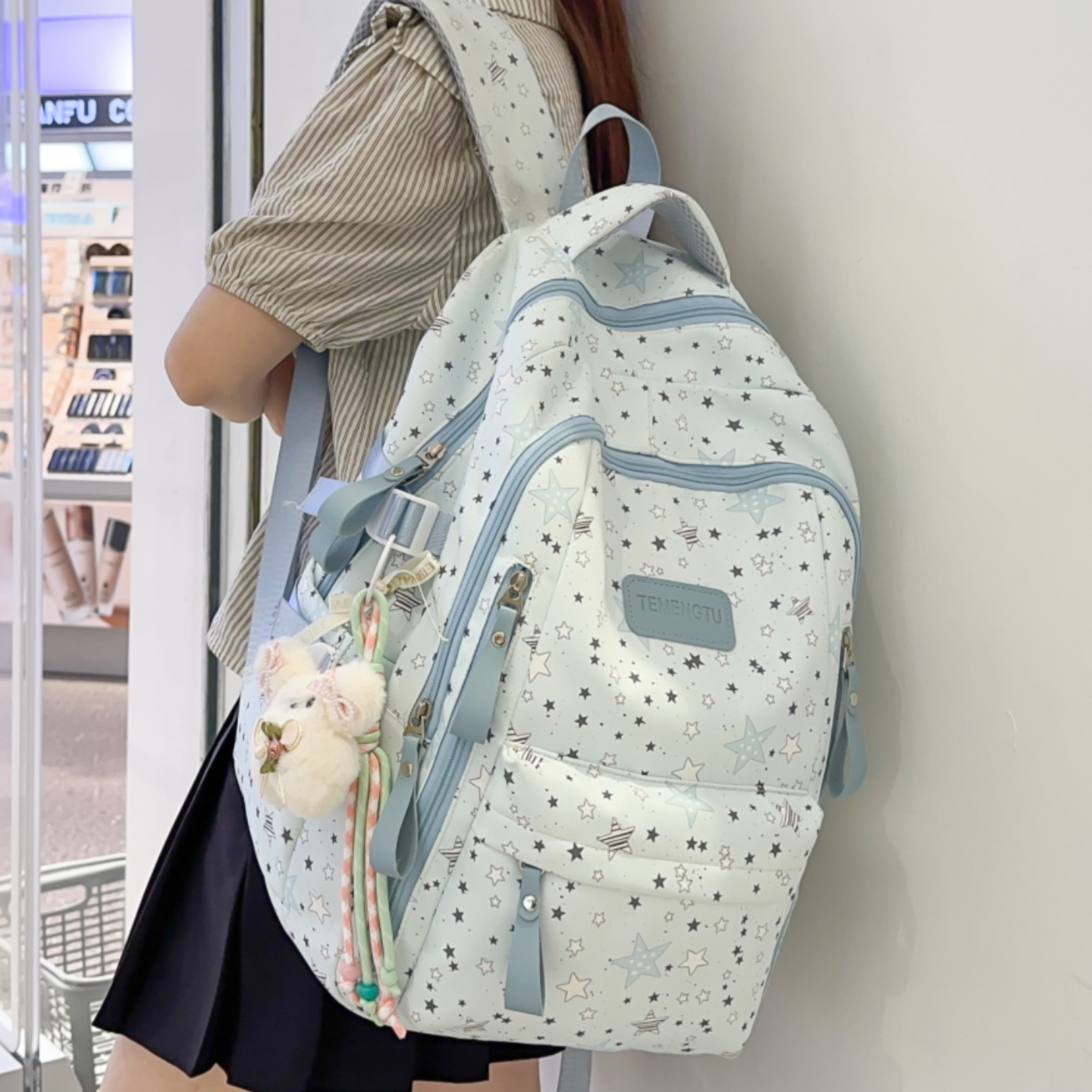 书包女生小学生可爱儿童小星星双肩包可爱高颜值初中生大学生背包