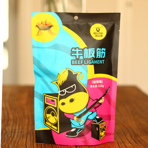 科尔沁牛板筋烧烤味228g独立真空