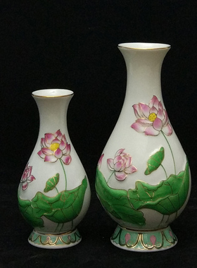 浮雕彩绘观音佛堂花瓶