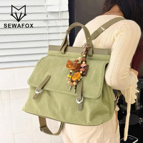SEWAFOX双肩包女大学生通勤背包