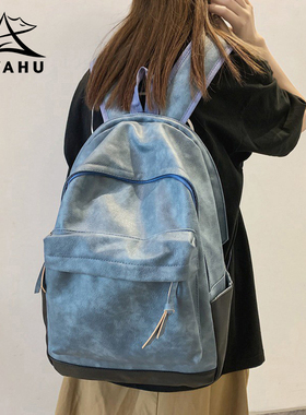 双肩包男女2025新款小众旅行电脑背包男士大容量高中学生防水书包