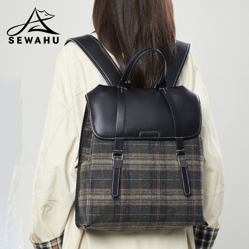 2026新款双肩包女士大容量通勤旅行电脑背包高级感小众女学生书包