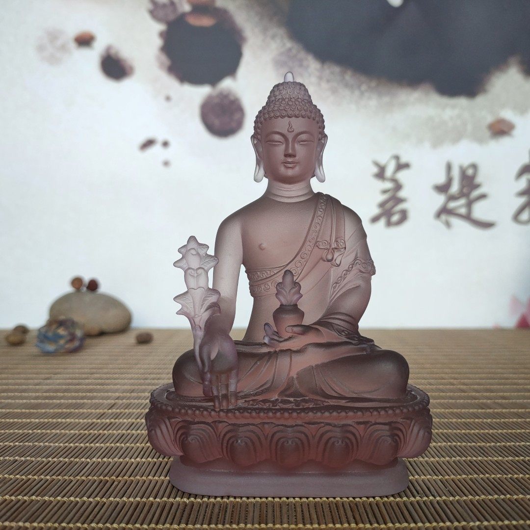 琉璃药师佛光如来佛三宝佛摆件
