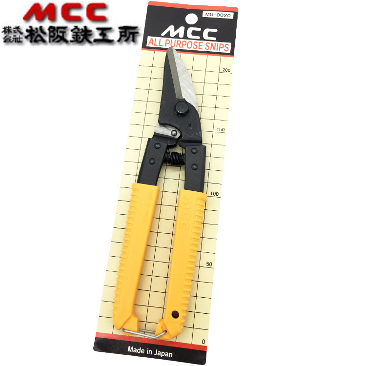 일본 MCC 철 시트 가위 수입 다목적 가위 스테인레스 스틸 흰색 철 가위 금 가위 항공 강철 스트립 가위