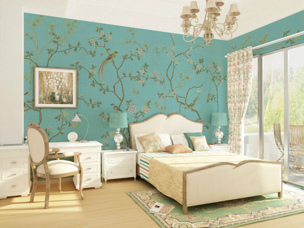 上海专业贴壁纸墙纸墙布的施工团队 工人带进口自动上浆机器