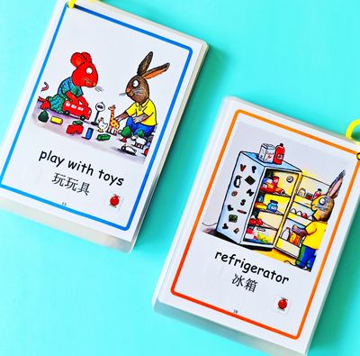 TPR波西和皮普Pip and Posy英语启蒙动作单词卡毛毛虫小达人点读