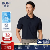 BONI T恤LP367A02B 混纺休闲短袖 堡尼2023春夏新品 商务翻领POLO衫