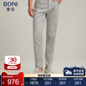 棉混纺净色裤 休闲裤 装 堡尼春夏新品 直筒牛仔裤 修身 长裤 KR186A01B