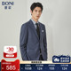 堡尼新品 羊毛格纹西装 商务休闲男士 BONI 西服套装 男外套AN162031A