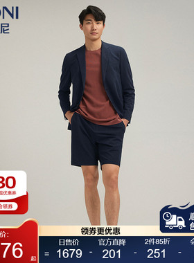 BONI/堡尼春夏新品西服便装商务休闲西装桑蚕丝混纺西裤QR167021B