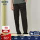 堡尼春夏新品 裤 轻商务长裤 BONI 黑色混纺休闲裤 时尚 装 男KN380181H