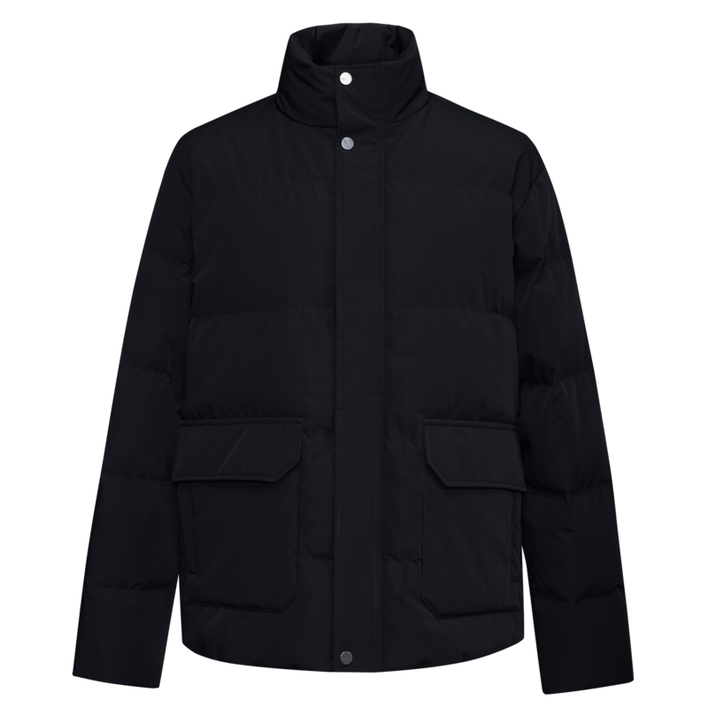 堡尼秋冬新品商务黑色羽绒服男士立领保暖短款休闲外套EO780192H