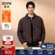 商务保暖翻领外套净色休闲短款 BONI 堡尼秋冬新品 羽绒服TEU32071B