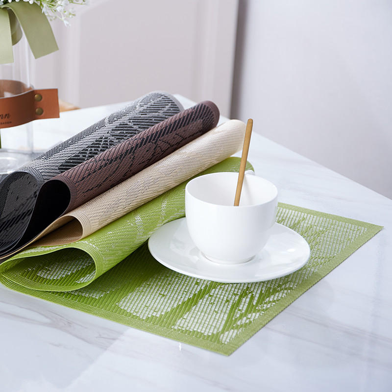 t4 小树林提花西餐垫美式加厚餐桌垫隔热垫欧式防烫家用碗垫餐布