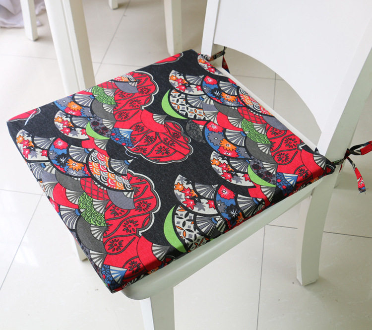 东南亚异域风棉麻海绵椅垫泰式复古餐桌布艺坐垫酒吧民宿长板凳垫
