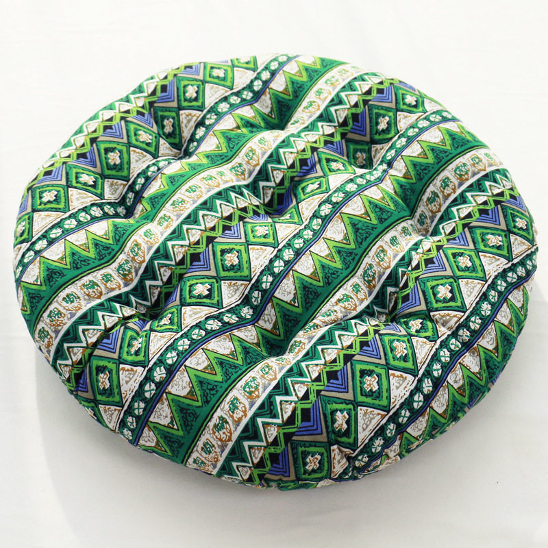 棉麻复古蒲团美臀坐垫加厚布艺圆形阳台飘窗垫榻榻米地板打坐通用