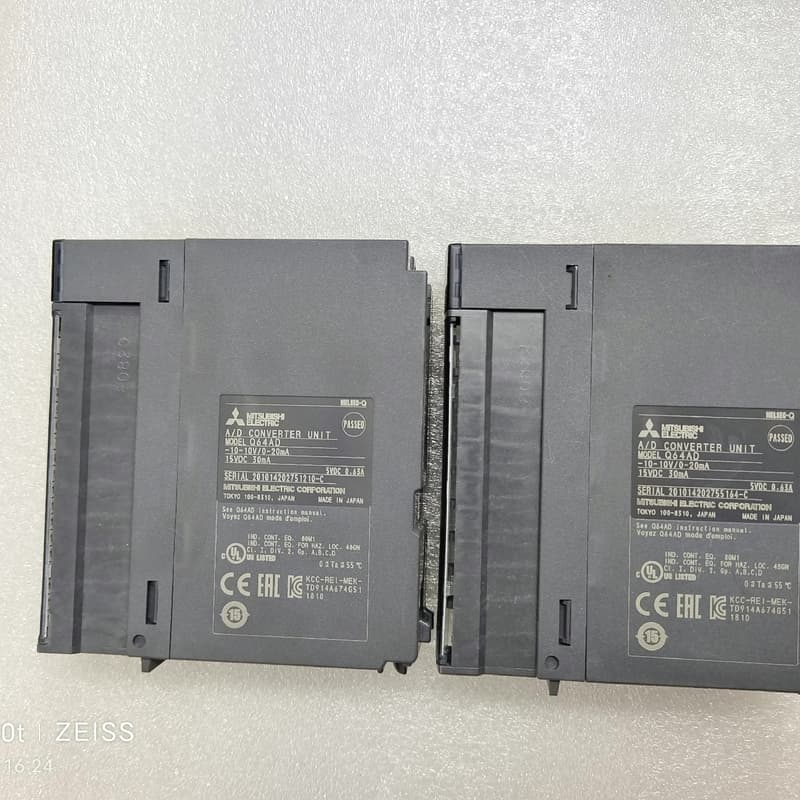 三菱Q系列PLC模拟量模块 Q64AD功能包好 成色实物如图--议价商品