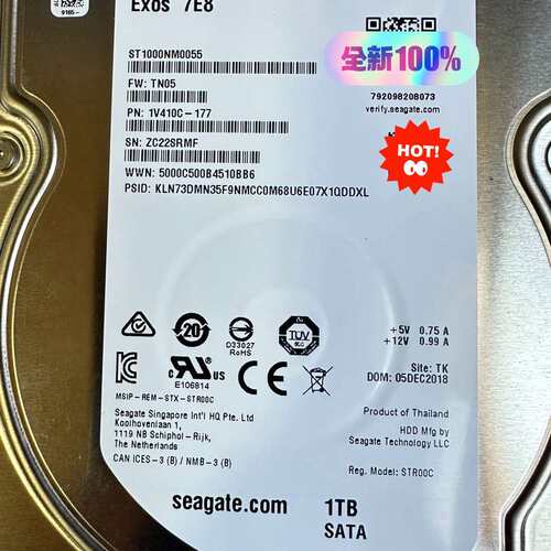 全新希捷 Exos 7E8 ST1000NM0055 1TB--议价商品