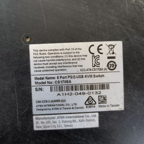ATEN宏正CS1708A 8进1出 VGA PS2/--议价商品
