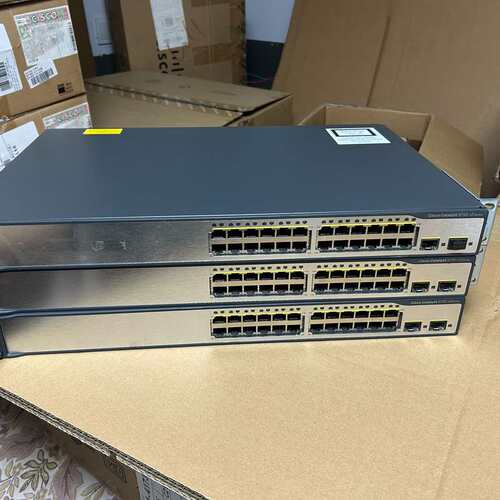 Cisco思科 WS-C3750V2-24TS-S 24口--议价商品