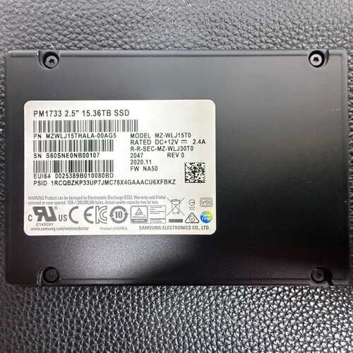 三星PM1733 15.36t 健康100，99--议价商品