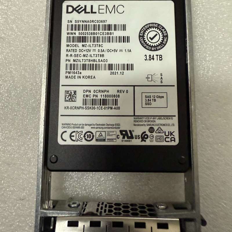 DELL 3.84T 12G SAS 2.5固态硬盘裸盘(三--议价商品