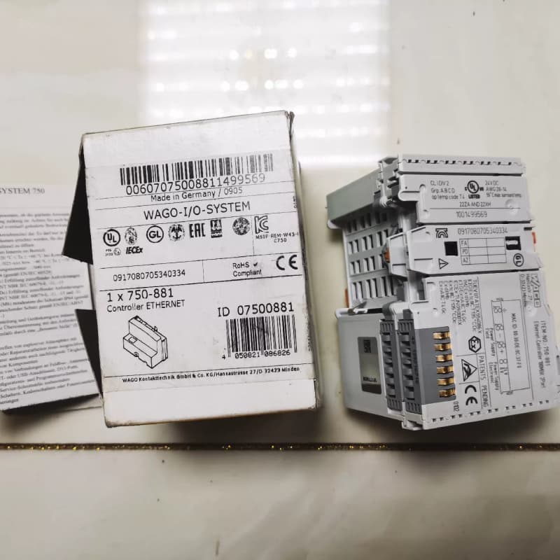 WAGO万可750-881模块,全新实物图,外包装打开了,说--议价商品