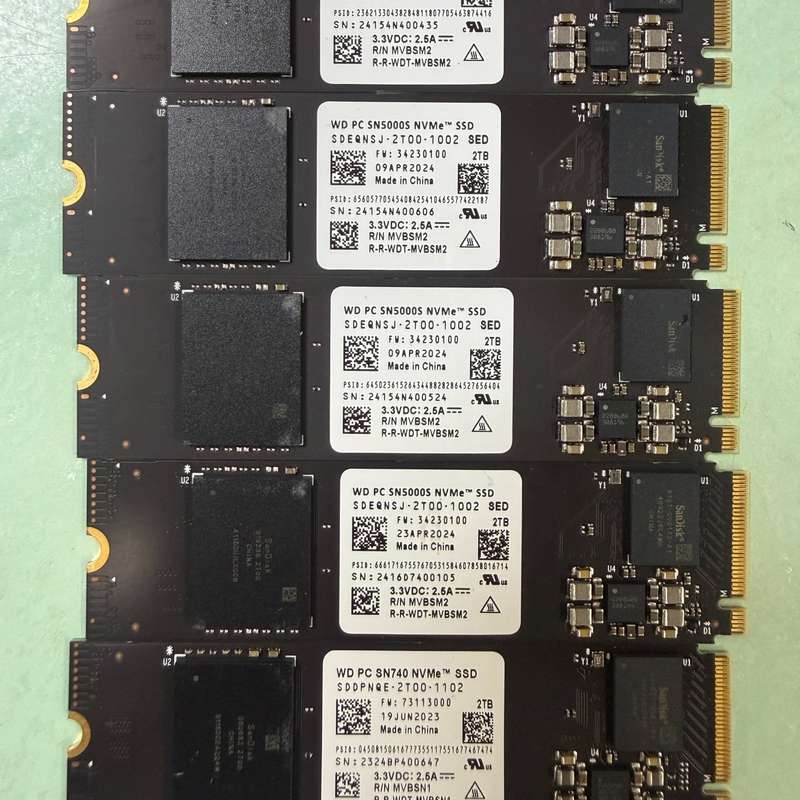 西数SN5000S SN740 容量2TB--议价商品
