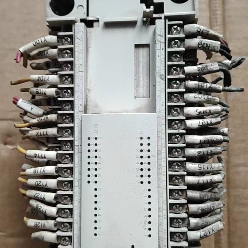 三菱PLC 型号：FX2N-48ER 拆机件 ， 外壳有点使--议价商品