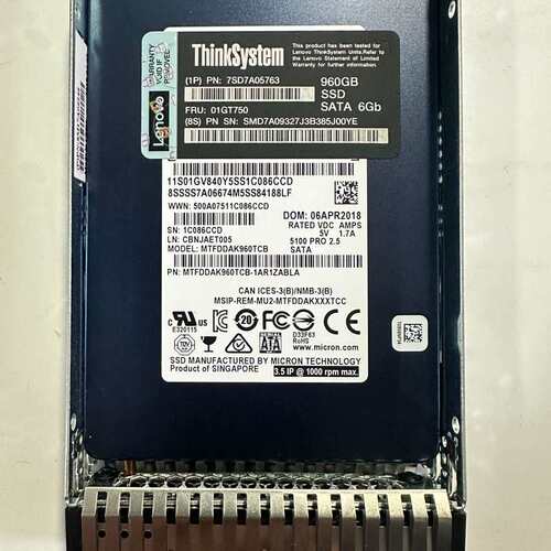 联想 01GT750 7SD7A05763 960G SSD--议价商品