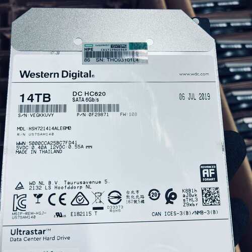 100个一口价】WD 14T HC620机械硬盘拆机99新--议价商品